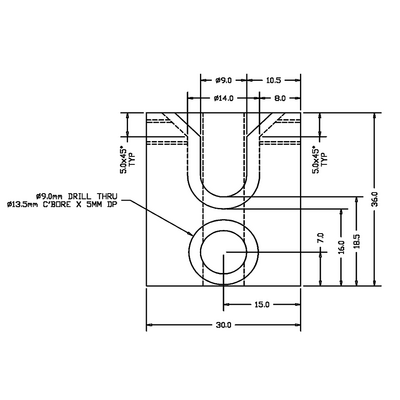 41-410-1SS MODULAR SOLUTIONS GUARD CONNECTIONS FOR REMOVABLE PANELS WITH STAINLESS STEEL HW LOWER UNIT PIVOT